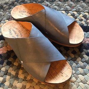 Blue Kork-Ease Sandals Size 8